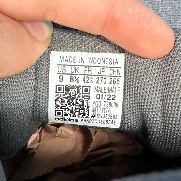 Adidas Duramo SL Runfalcon Men’s Running Shoes - Gray - Size 9 - Picture 7 of 7